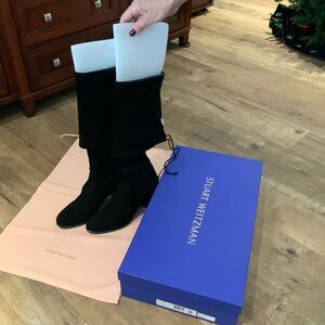 Stuart Weitzman Black Leather Boots